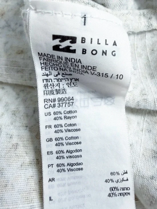 Billabong Endless Summer Knot Front Mini Dress Floral Smocked Back S - Picture 10 of 10